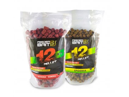 FeederBait Pellet 12mm 800g (Příchuť F1- Patentka/Konopí)