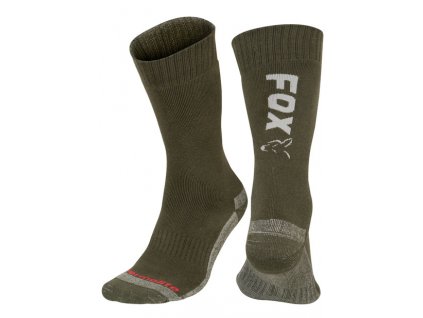 Fox Green / Silver Thermolite long sock