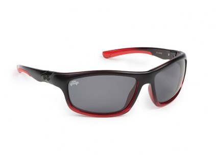 nsn008 rage trans sunglasses red black grey lens