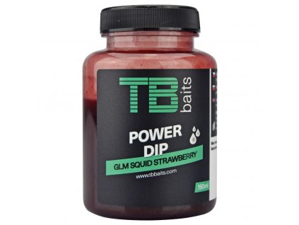 tb baits power dip glm squid strawberry 150 ml