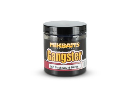 Mikbaits Gangster boilie v dipu 250ml - GSP Black Squid