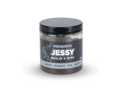Mikbaits Jessy jeseter řada - Jessy 20mm boilie v dipu 250ml