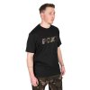 Fox Tričko Black/Camo Logo T-Shirt