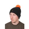 chh036 fox collection bobble hat black and orange main 3