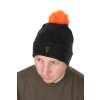 chh036 fox collection bobble hat black and orange above