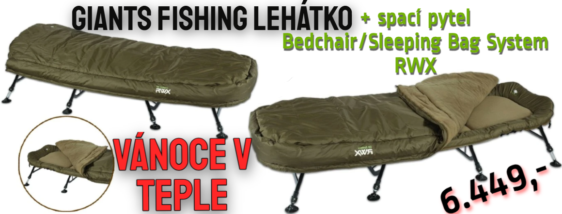 Giants fishing Lehátko + spací pytel Bedchair/Sleeping Bag System RWX