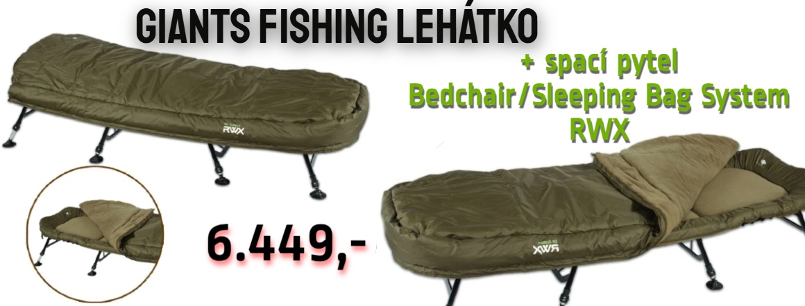 Giants fishing Lehátko + spací pytel Bedchair/Sleeping Bag System RWX