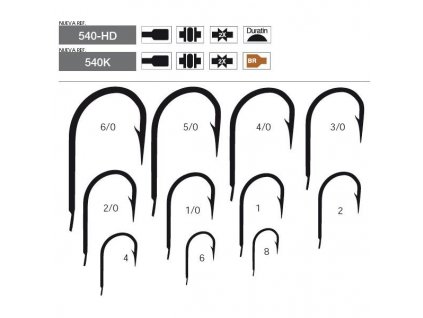 Háčky Mustad 540K - 10 ks