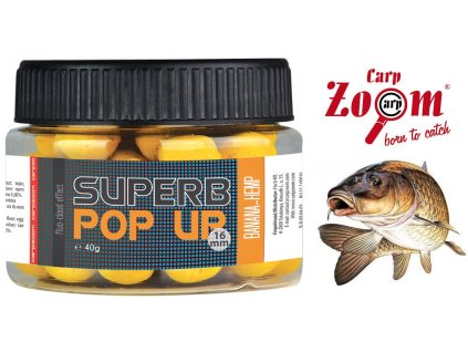 Carp Zoom Superb Pop Up plovoucí boilies 40 g/16 mm