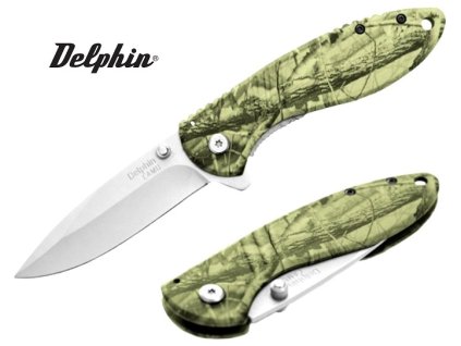 Skládací nůž Delphin Camu - čepel 8,5 cm