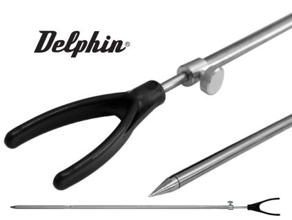 Delphin rybářská vidlička s držákem - zadní
