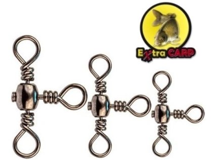 Extra Carp trojobratlík Swivel Cross Line - 10 ks