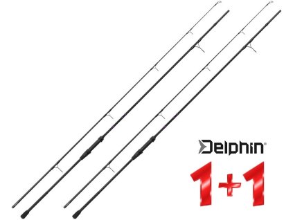 Kaprové pruty Delphin CORSA Black Carp 360 cm/3,00 lbs (2 díly) - AKCE 1+1