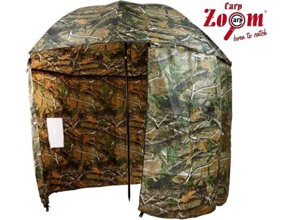 Carp Zoom deštník s bočnicí Umbrella Shelter Camou 250 cm