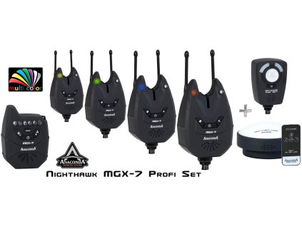 Anaconda Nighthawk MGX-7 4er Profi Set Multicolor sada hlásičů záběru