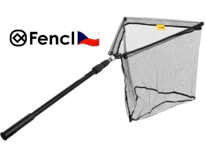 Fencl kaprový podběrák Carp 60/2díl s pogumovanou sítí