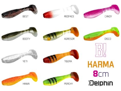 Umělá nástraha Delphin KARMA UVs 8 cm