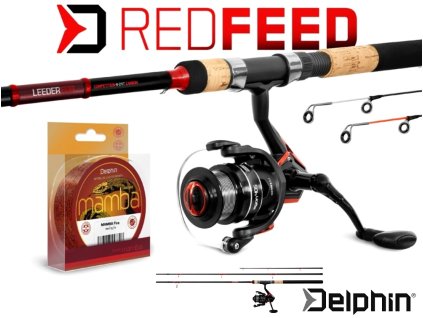 Feederový set Delphin RedFEED 360 cm + 4T + 0,23 mm