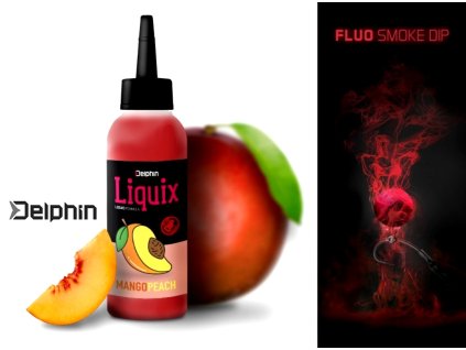 Delphin Fluo dip D SNAX LiquiX Mango-Broskev 100 ml