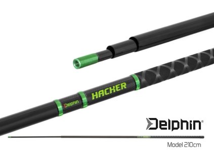 Podběráková rukojeť Delphin HACKER NXT 210 cm