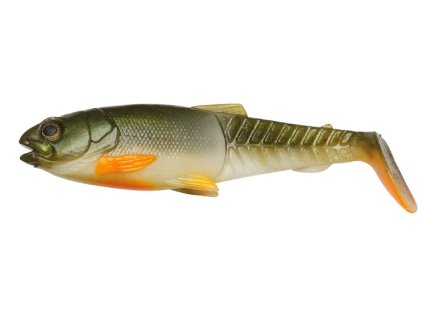 savage gear gumova nastraha craft cannibal paddletail olive pearl hot orange