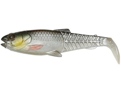 savage gear gumova nastraha craft cannibal paddletail green silver