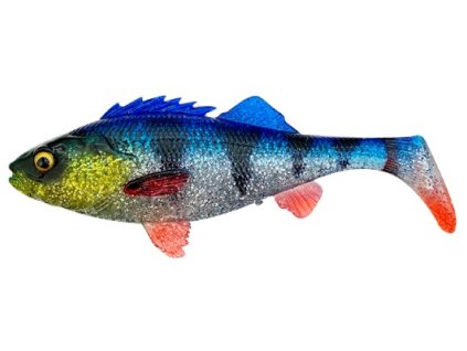 savage gear gumova nastraha 4d perch shad blue silver