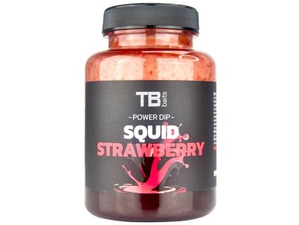 tb baits power dip glm squid strawberry 150 ml p252