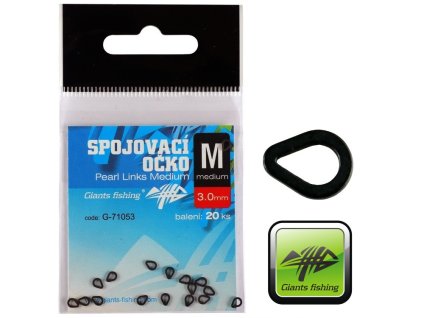 Spojovací očka Giants Fishing Pearl Links Medium - 20 ks