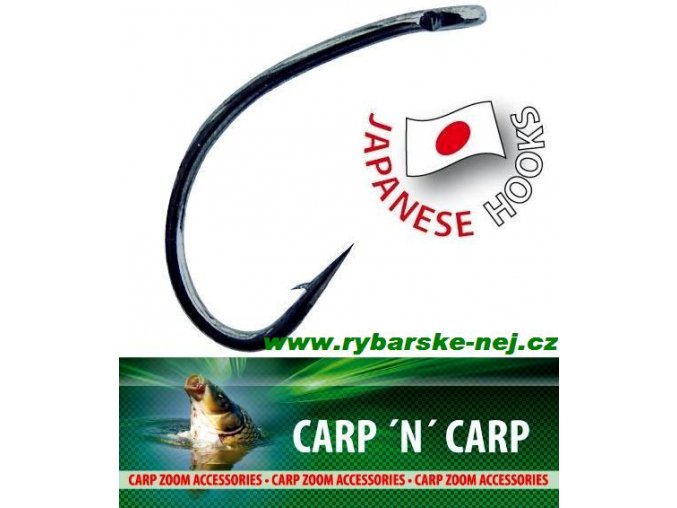 Háčky CARP ZOOM Tefcon Gripper Hooks - s očkem / 10 ks