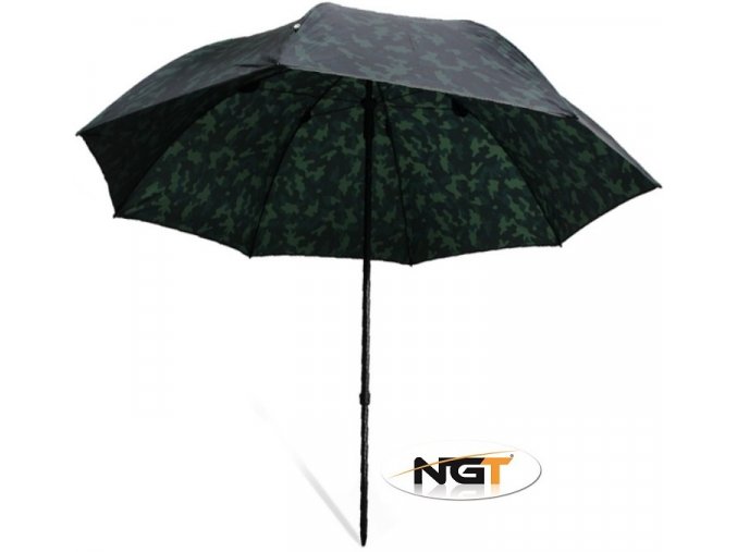 NGT rybářský deštník Camo Brolly 2,20 m