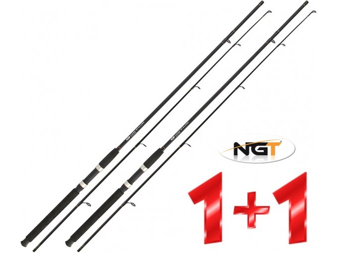 NGT prut Carp Stalker Black Rod 2pc 8 ft/2 lb - AKCE 1+1