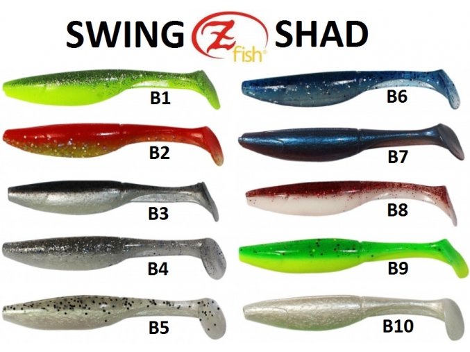 Zfish Swing Shad 10 cm - 4 ks