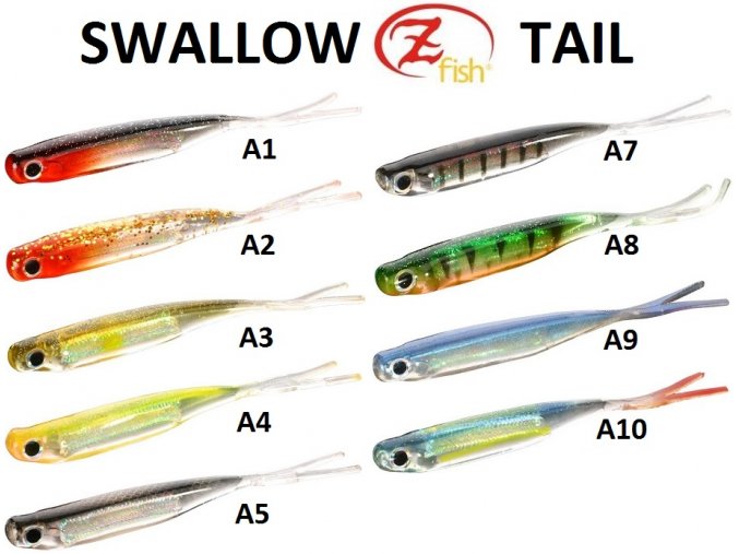 Zfish Swallow Tail 7,5 cm - 5 ks