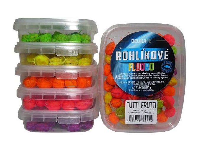 Delikapet rohlíkové boilies Fluoro 30 g