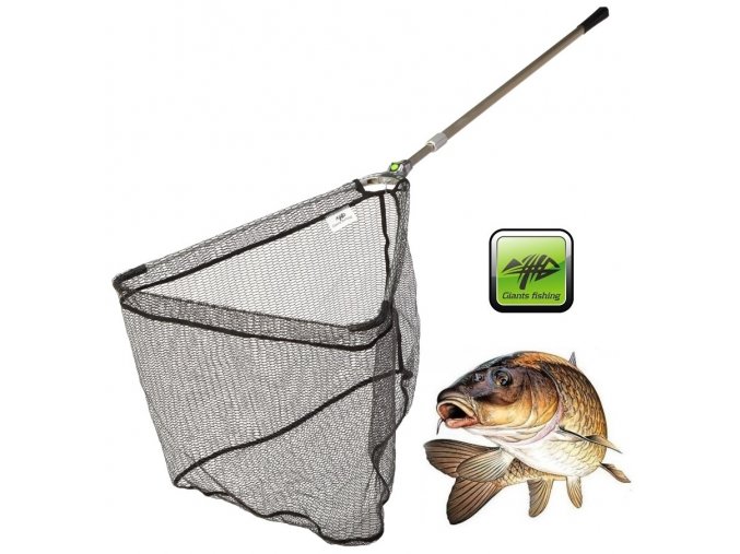 Giants Fishing podběrák Strong Alu Rubber Landing Net 2,5 m/70 x 70 cm