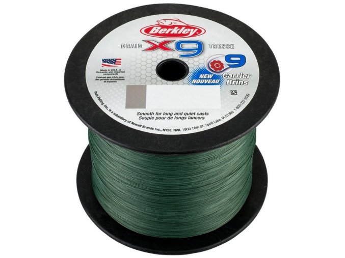 Berkley X9 Braid Low Vis Green pletená šňůra 1 m