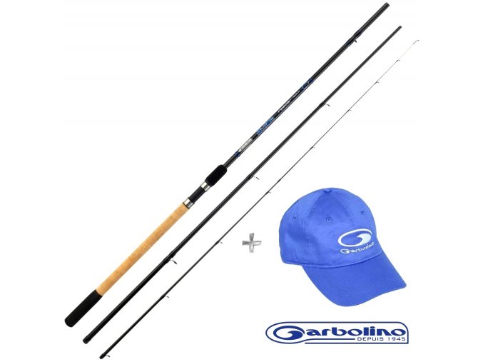 Garbolino prut Bullet Feeder 3S 3,3 m/25-75 g + kšiltovka