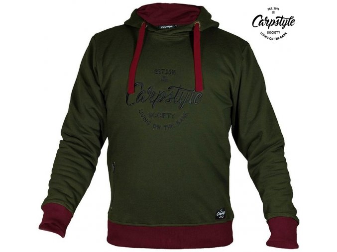 Mikina Carpstyle Green Forest Hoodie