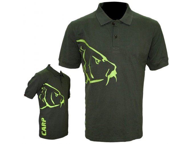 Zfish tričko Carp Polo T-Shirt Olive Green