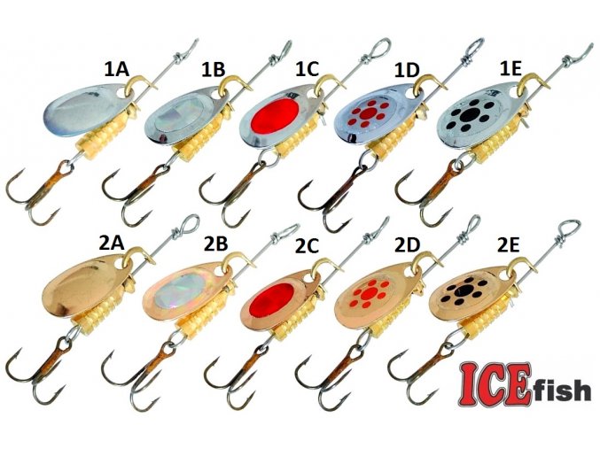 ICE Fish rotační třpytka Mikro Spin A - 2 g