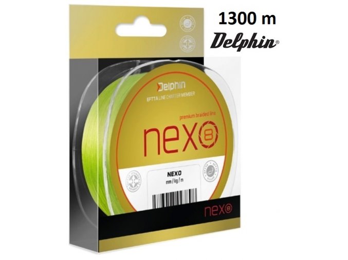 Delphin NEXO 8 fluo pletená šňůra 1300 m