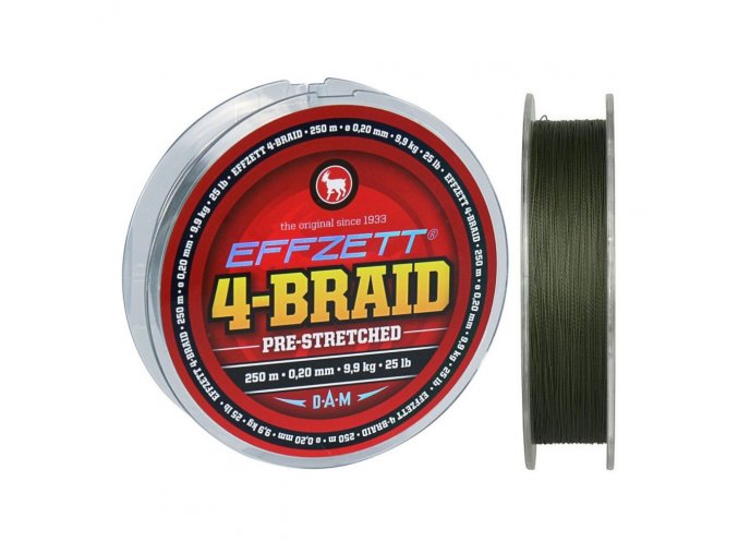 DAM splétaná šňůra Effzett 4-BRAID 1m