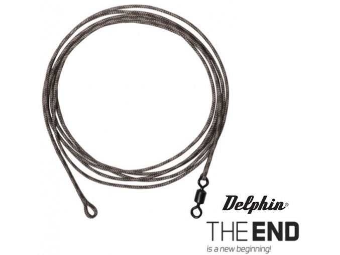 Delphin návazec The End Leadcore + swivel 3 ks