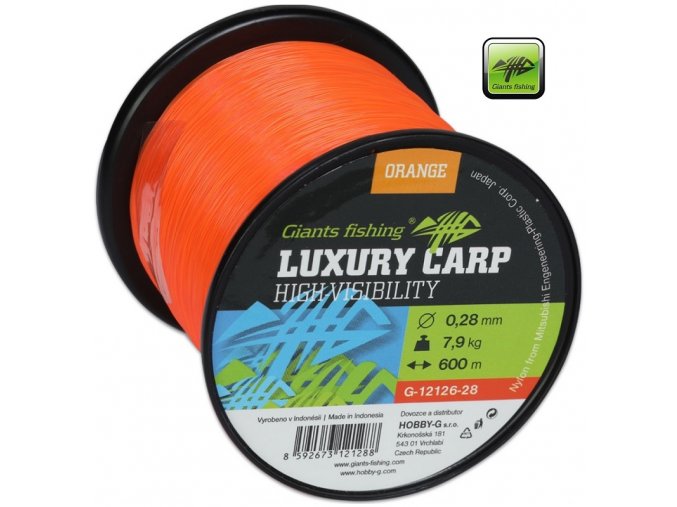 Giants Fishing vlasec Luxury Carp High-Visibility Orange 600 m