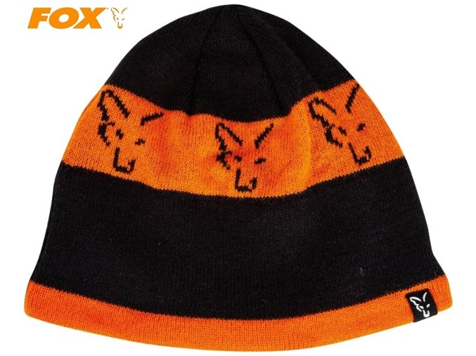 Čepice FOX Black/Orange Beanie