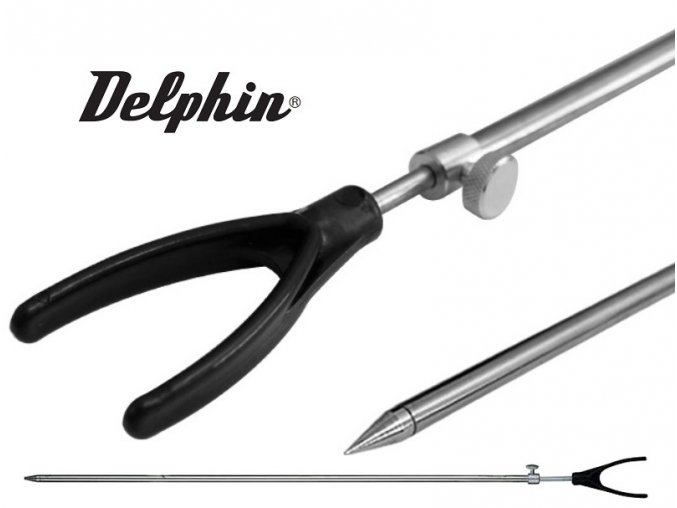 Delphin rybářská vidlička s držákem - zadní