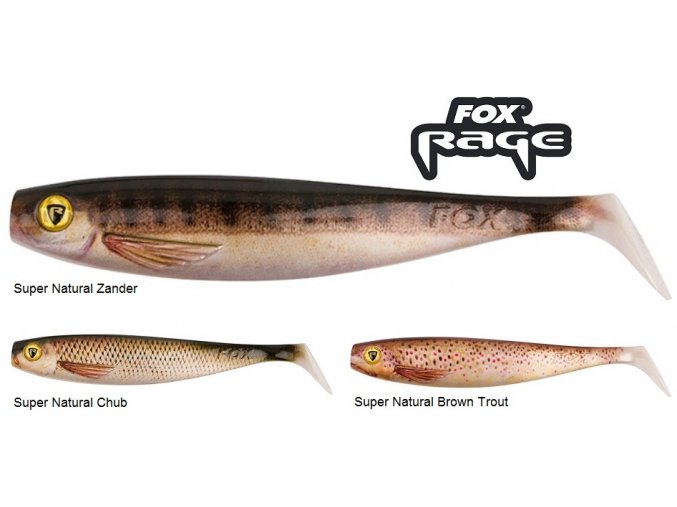 FOX Rage gumové nástrahy Pro Shad Super Natural 23 cm