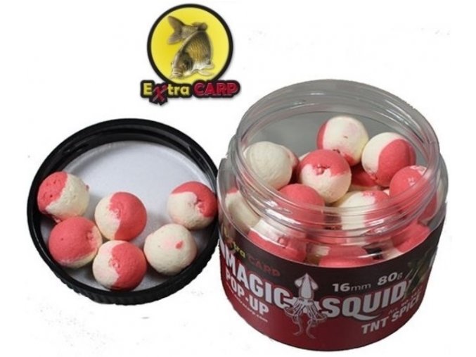 Extra Carp plovoucí boilies Magic Squid Pop Up 16 mm/80 g