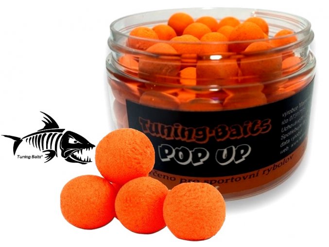 Tuning Baits plovoucí boilies Pop Up Broskev & Chilli 50g